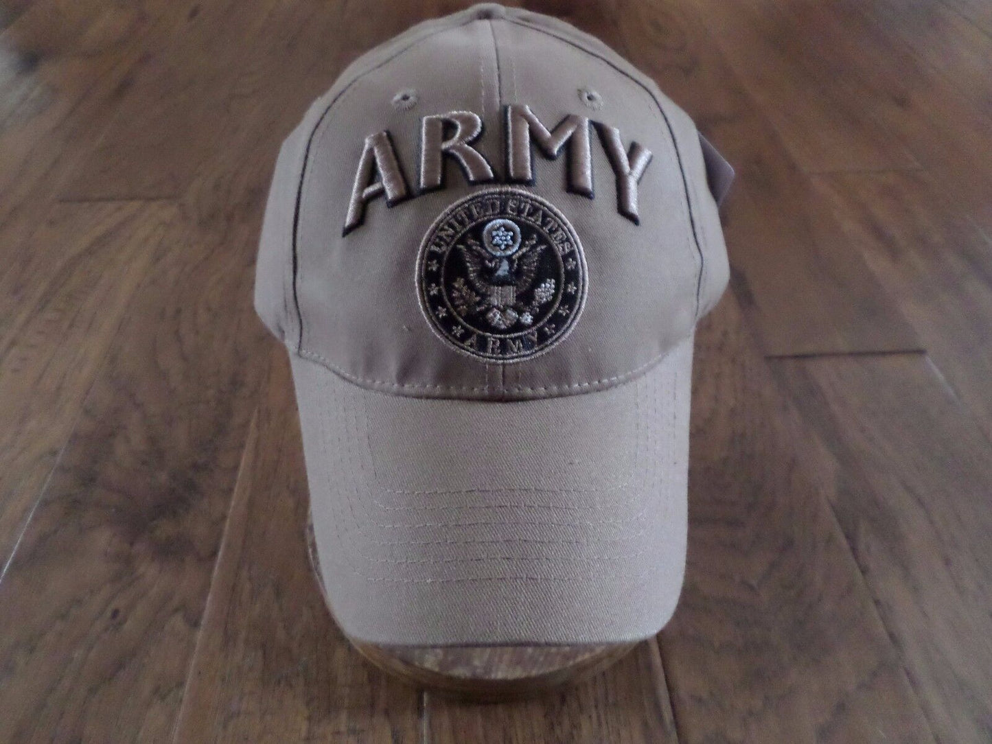 U.S MILITARY COYOTE BROWN ARMY HAT EMBROIDERED RAISED LETTERS OFFICIAL BALL CAP