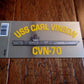 U.S MILITARY NAVY USS CARL VINSON CVN-70 WINDOW DECAL BUMPER STICKER OFFICIAL