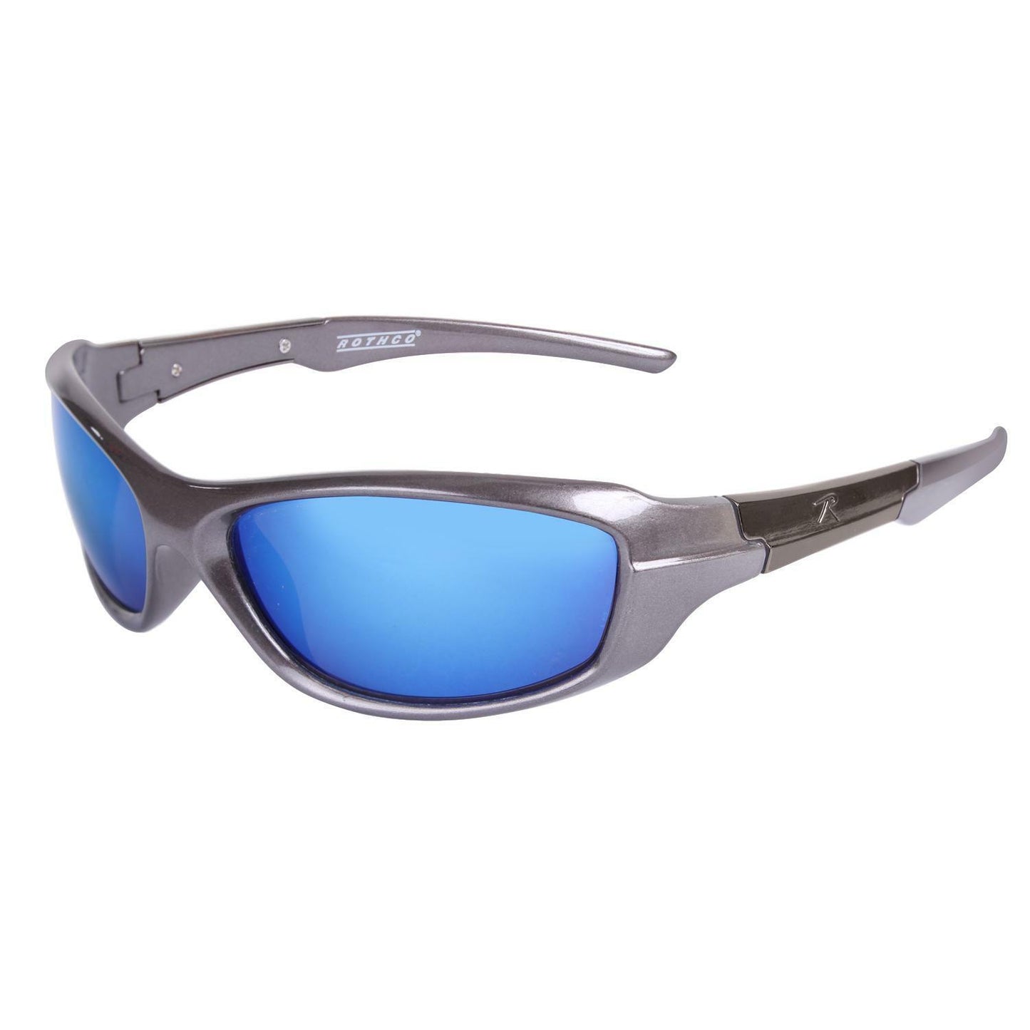 BLUE MIRROR POLYCARBONATE SHATTER RESISTANT LENSES & FRAMES SUNGLASSES