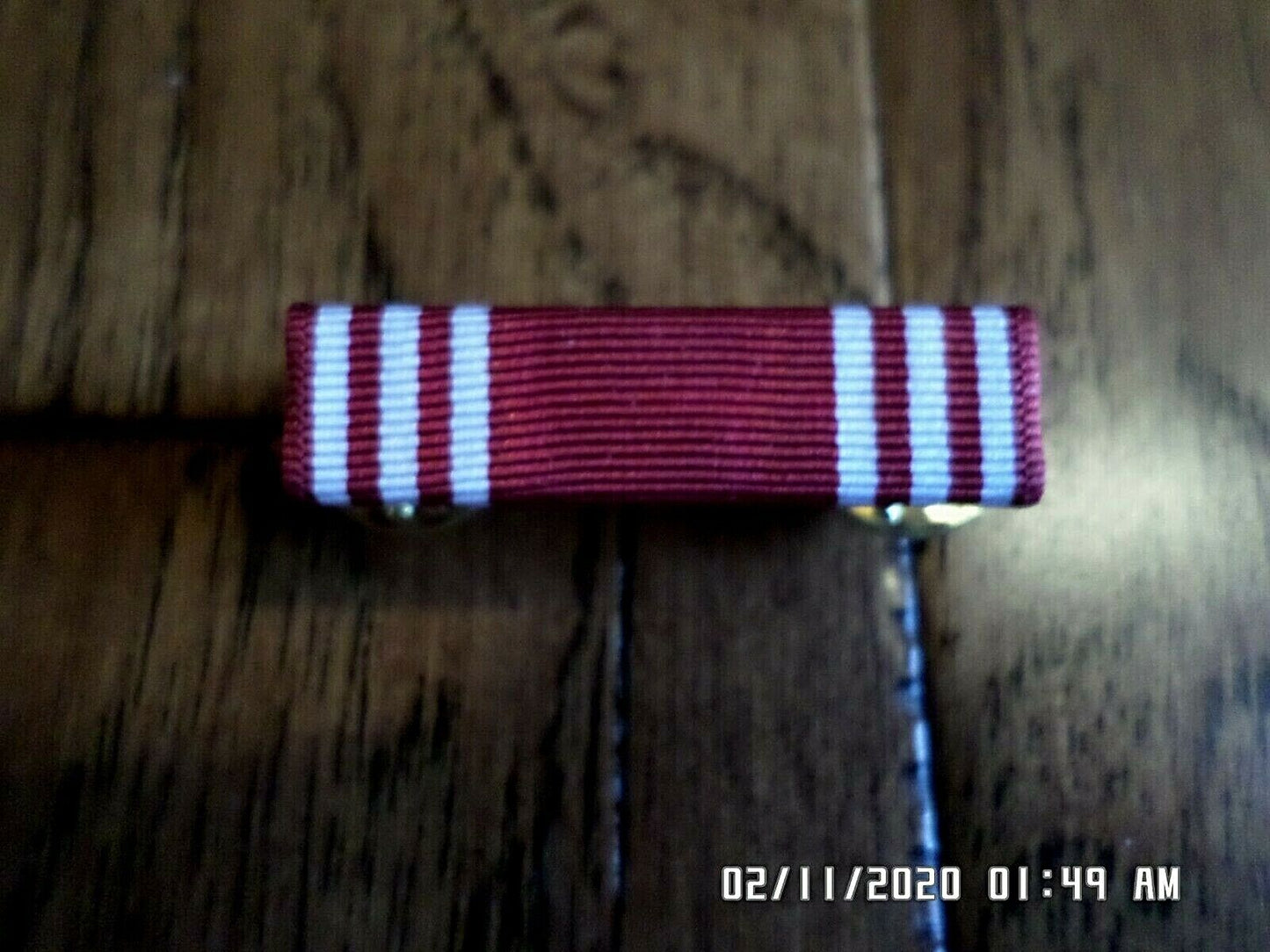 ARMY GOOD CONDUCT SERVICE RIBBON WITH RIBBON HOLDER US MILITARY VETERAN GI ISSUE