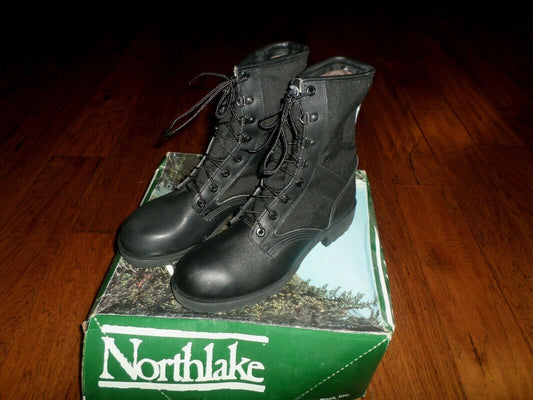 NORTHLAKE GORE-TEX LEATHER BOOTS THINSULATE WATERPROOF BLACK CORDURA