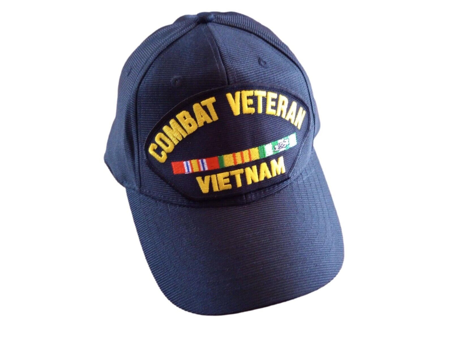 VIETNAM COMBAT VETERAN HAT OFFICIAL U.S MILITARY BALL CAP U.S.A MADE