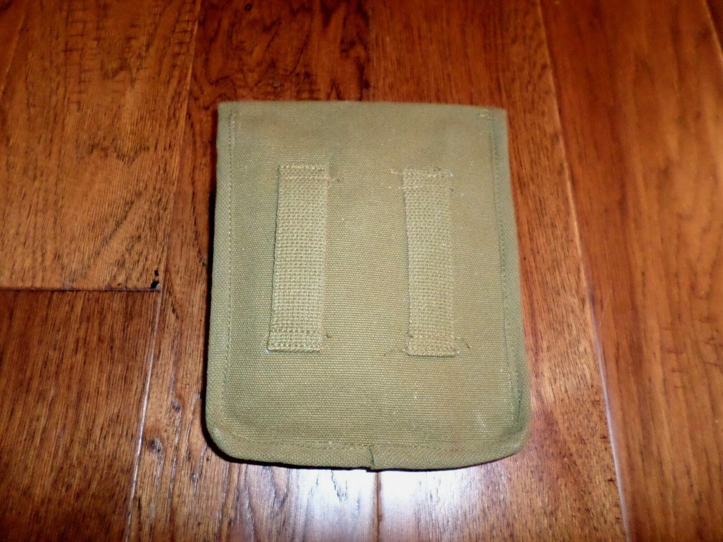 UTILITY BELT POUCH  OD GREEN COTTON CANVAS SNAP CLOSURE 7X6X2