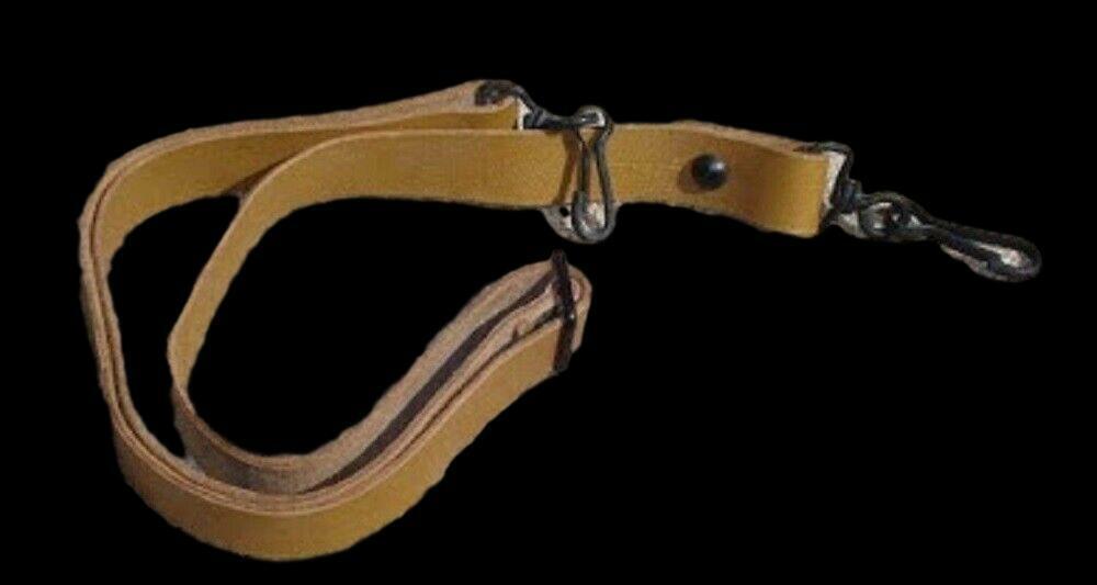 FRENCH MILITARY MAT BROWN LEATHER RIFLE SLING ARMY MAS RIFLE 49 & 49/54 GENUINE