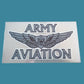 U.S MILITARY ARMY AVIATION WINGS BADGE WINDOW DECAL STICKER 5" X 2.75"