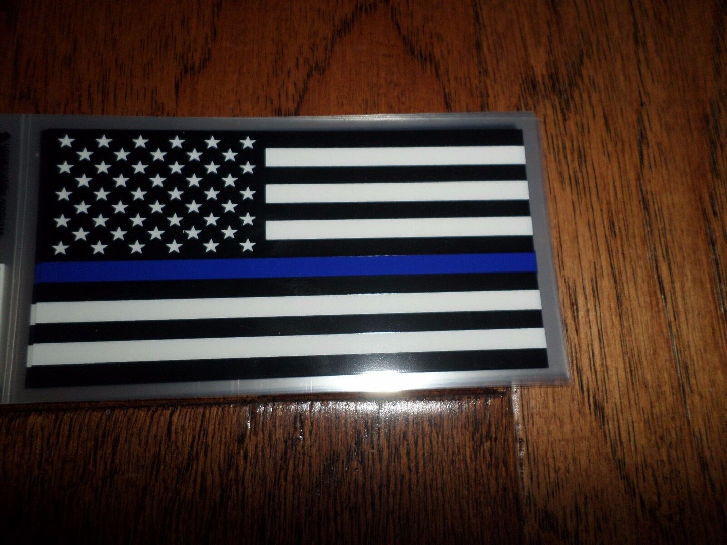 U.S AMERICAN FLAG POLICE THIN BLUE LINE WINDOW DECAL BUMPER STICKER U.S.A