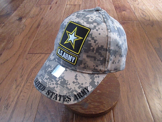 U.S ARMY STAR LOGO CAMOUFLAGE HAT CAP OFFICIAL LICENSED PRODUCT