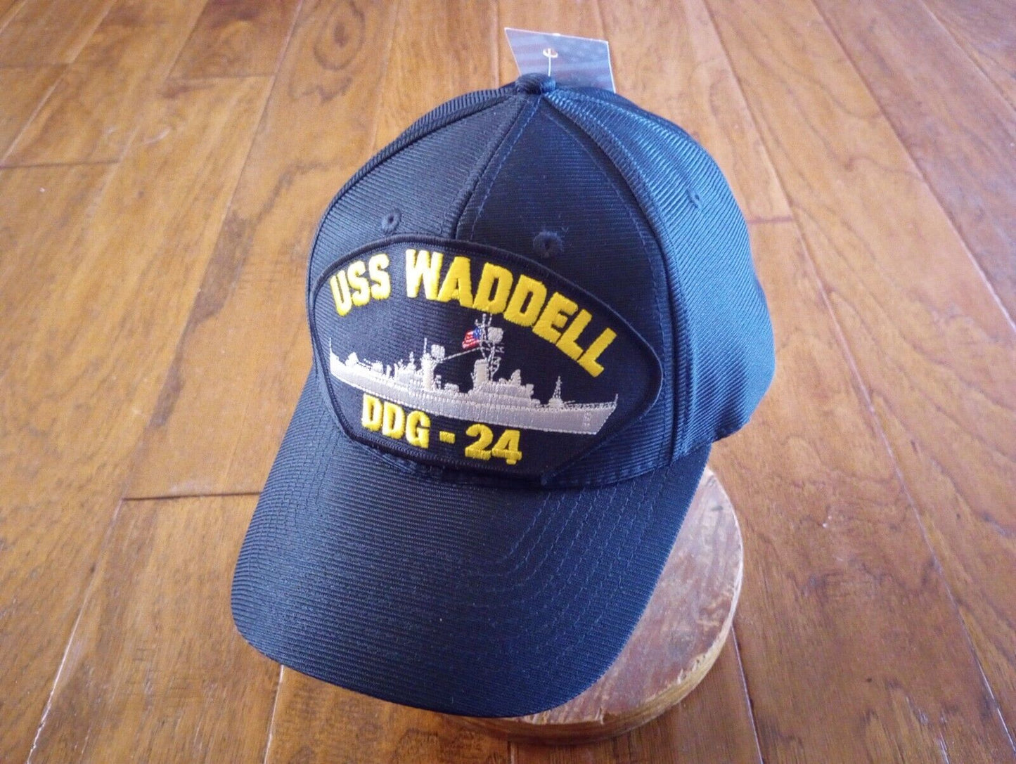 USS WADDELL DDG-24 NAVY SHIP HAT U.S MILITARY OFFICIAL BALL CAP U.S.A  MADE