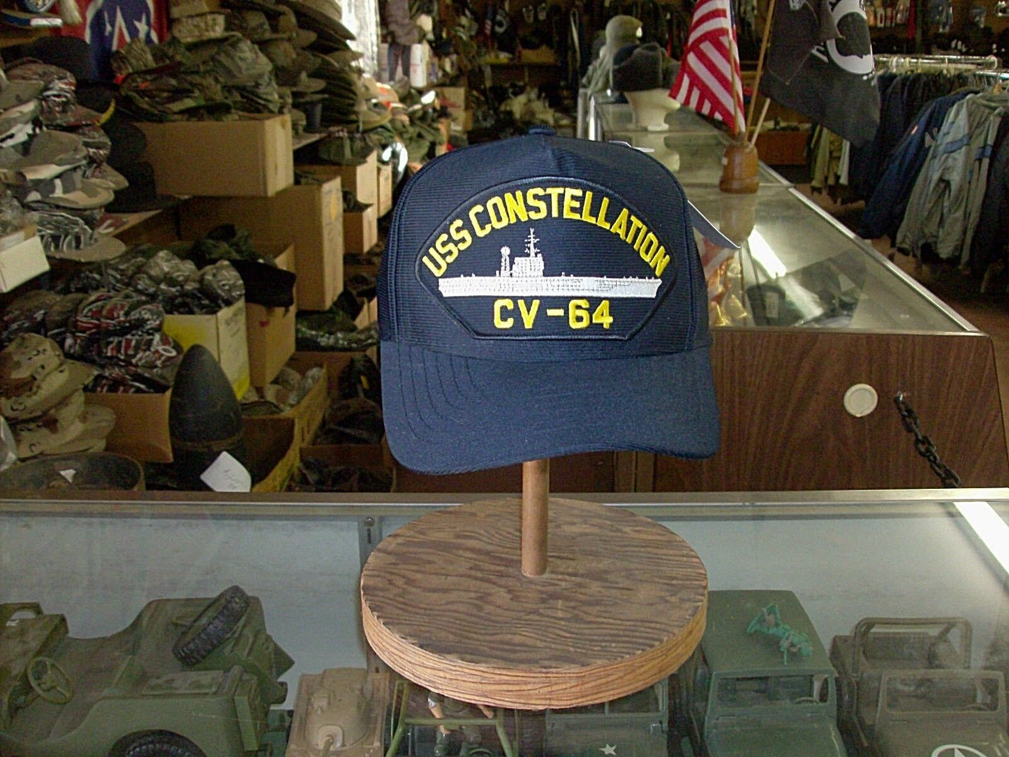 USS CONSTELLATION CV-64 NAVY SHIP HAT U.S MILITARY OFFICIAL BALL CAP U.S.A MADE