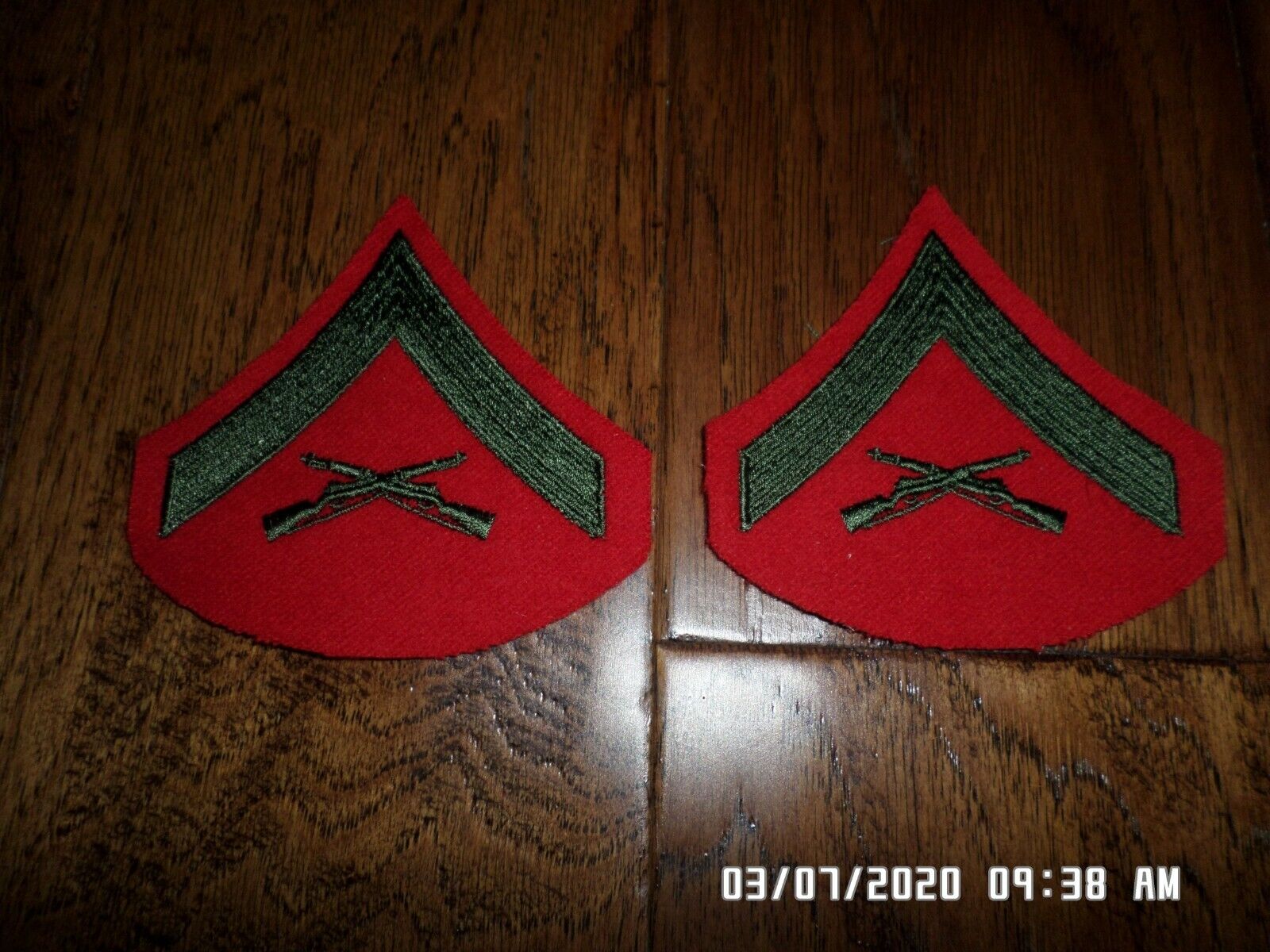 MARINE CORPS LANCE CORPORAL SHOULDER PATCHES ALPHA SERVICE DRESS UNIFO ...