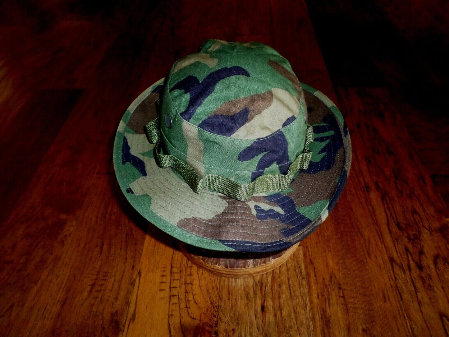 U.S Military Woodland Camouflage Boonie Hat Type II Sun Hot Weather U.S.A Made