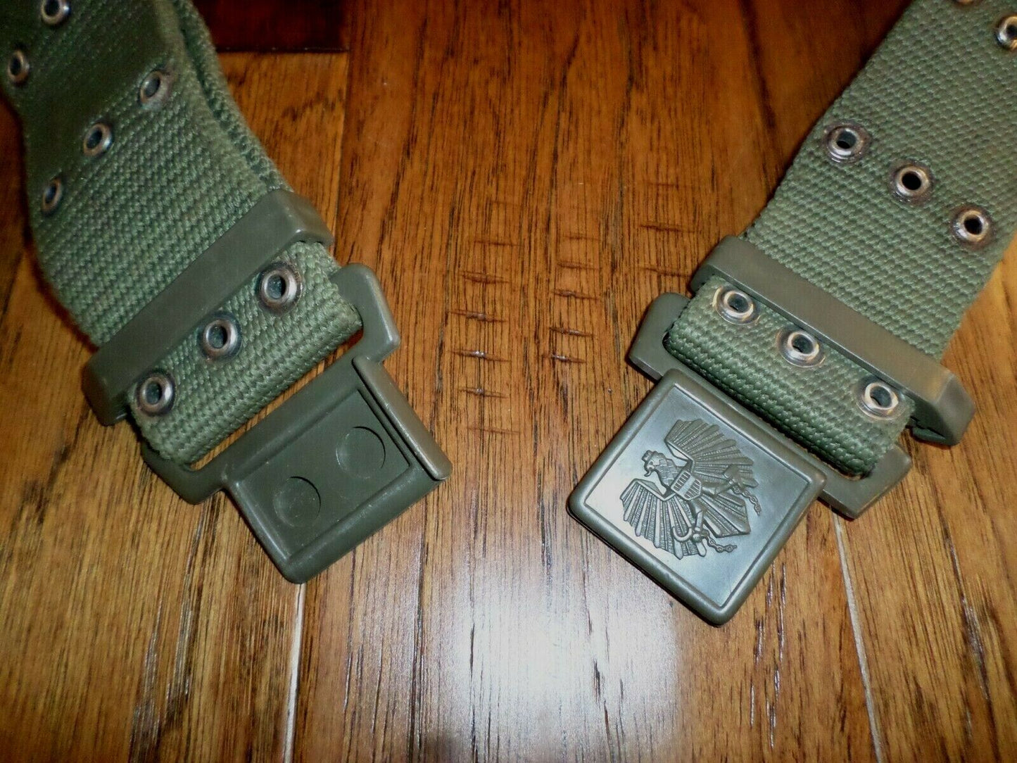 GENUINE AUSTRIAN MILITARY GLOCK ARMY COMBAT PISTOL BELT AND BUCKLE