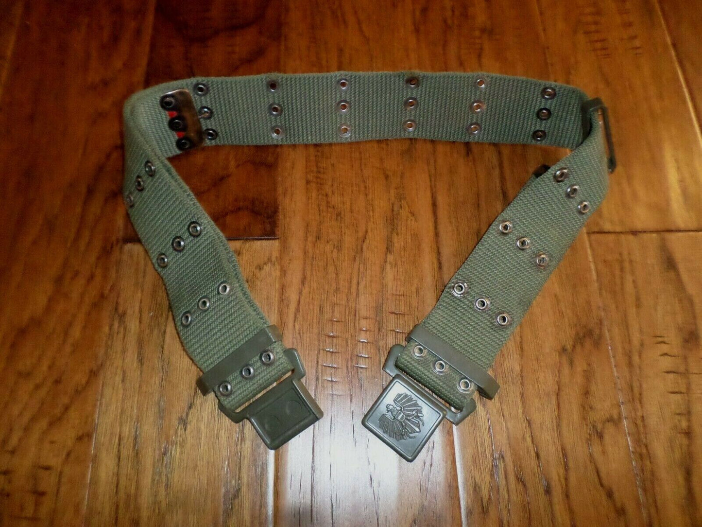 GENUINE AUSTRIAN MILITARY GLOCK ARMY COMBAT PISTOL BELT AND BUCKLE