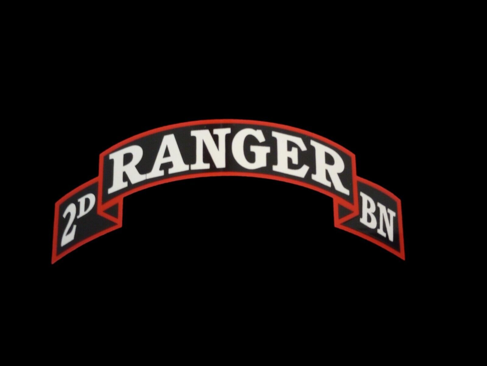 U.S MILITARY ARMY RANGER 2nd BATALLION ROCKER WINDOW DECAL STICKER 4.0 ...