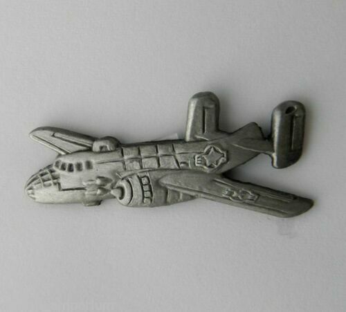 U.S MILITARY B-25 MITCHELL BOMBER PLANE HAT PIN BADGE DOUBLE CLUTCH BACK