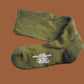 NEW MILITARY ISSUE CUSHION SOLE WOOL BLEND SOCKS U.S.A MADE OD GREEN LARGE