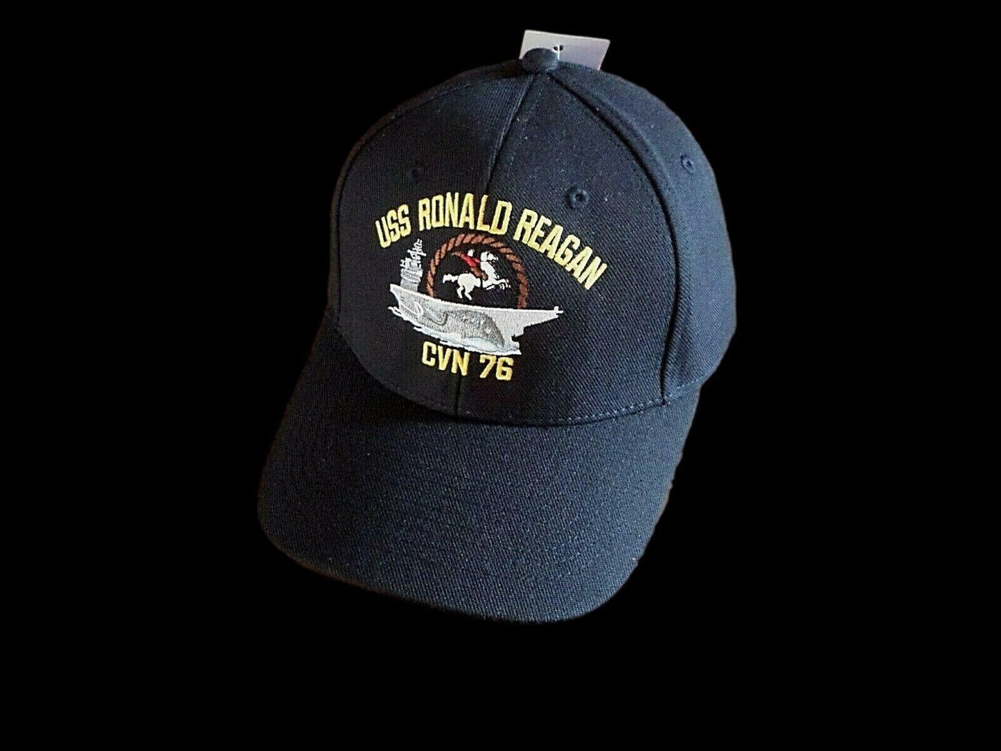 USS RONALD REAGAN CVN-76 NAVY SHIP HAT OFFICIAL BALL CAP DIRECT EMBROIDERED