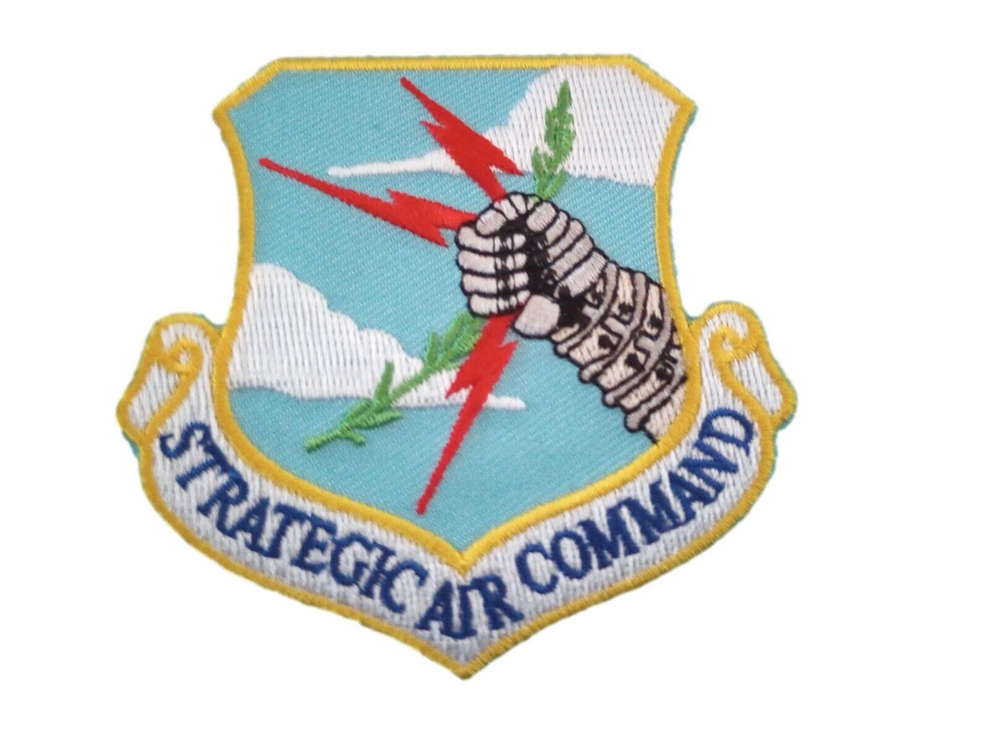 U.S MILITARY AIR FORCE SAC STRATEGIC AIR COMMAND PATCH 3 1/16" X 3 1/16 "