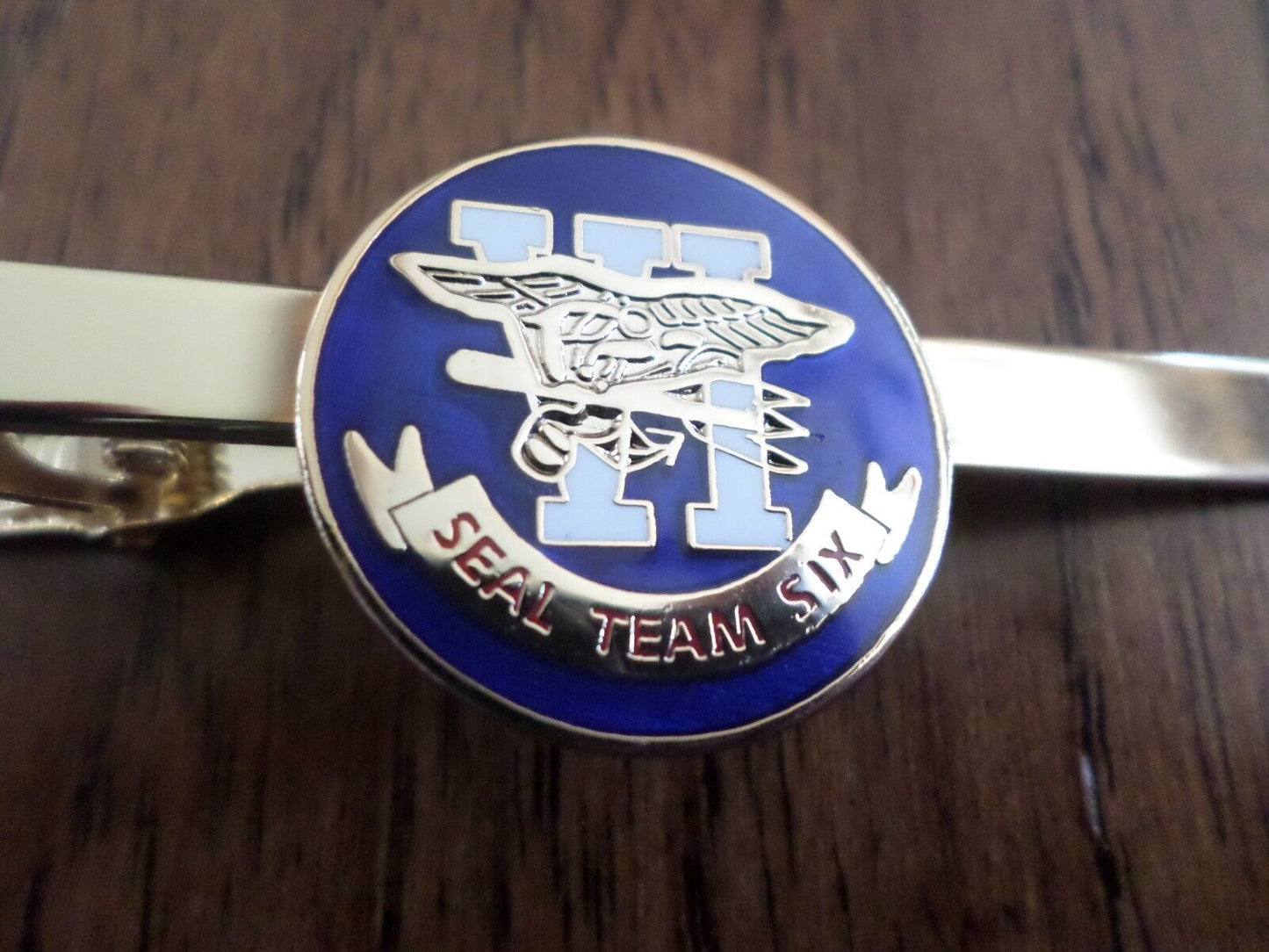 U.S MILITARY NAVY SEAL TEAM SIX 6 TIE BAR TIE TAC CLIP ON U.S.A MADE NEW SEALED