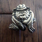 U.S MILITARY MARINE CORPS BULLDOG USMC HAT PIN DOUBLE CLUTCH BACK