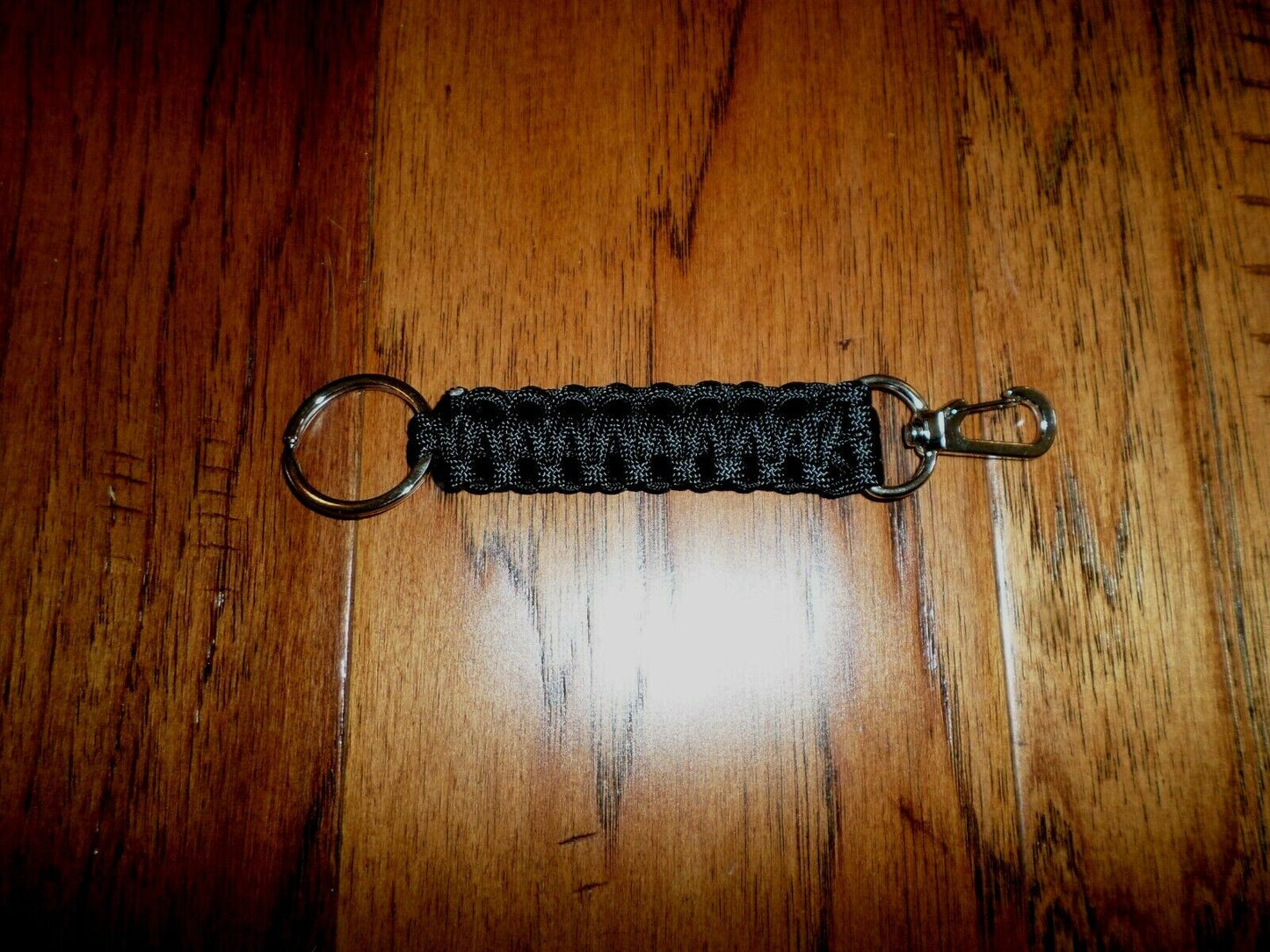 OD GREEN OR BLACK PARACORD KEY CHAINS  WITH SPLIT RING AND BELT OR BAG CLASP