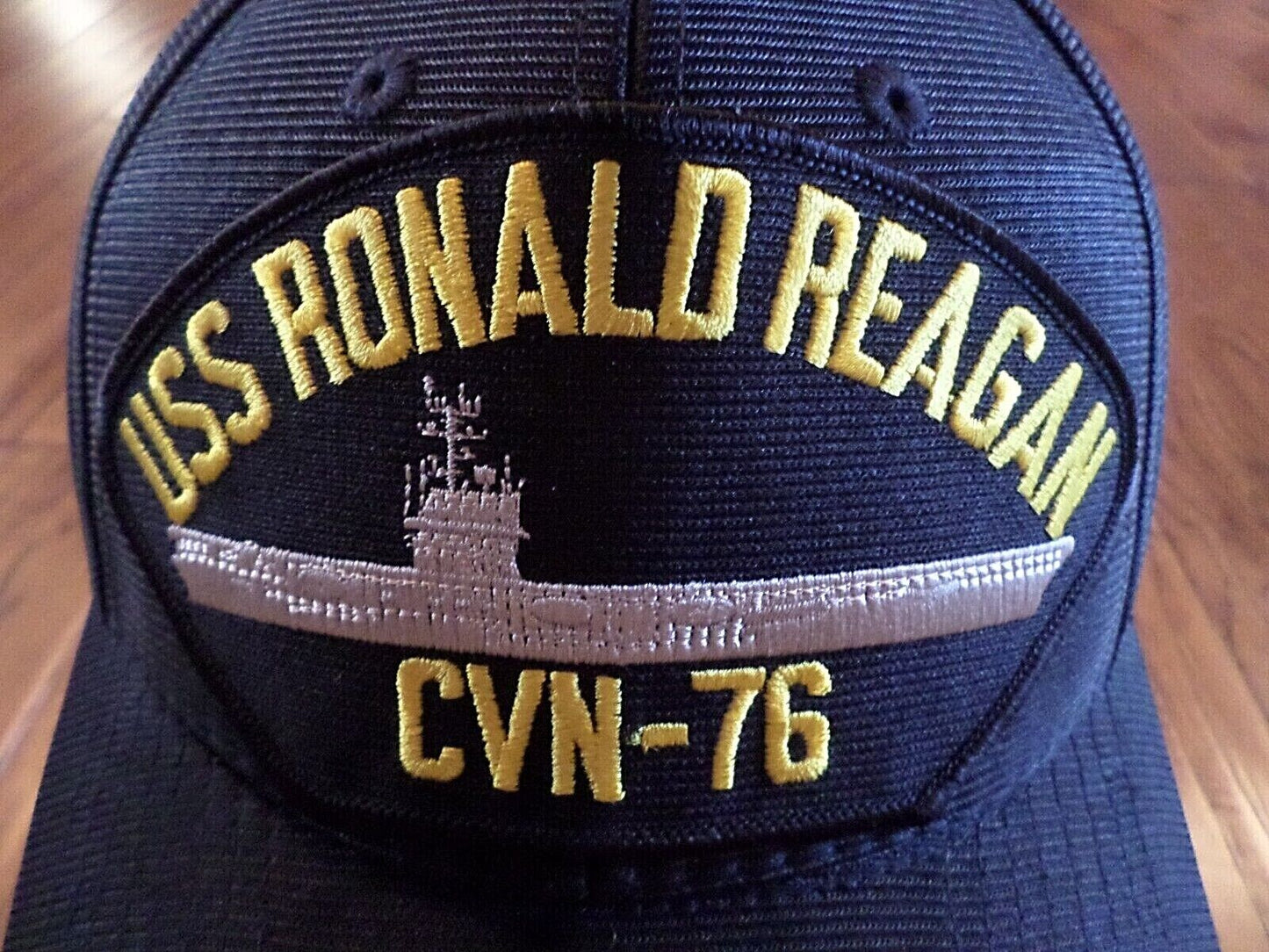 USS RONALD REAGAN CVN-76 NAVY SHIP HAT U.S MILITARY OFFICIAL BALL CAP USA MADE