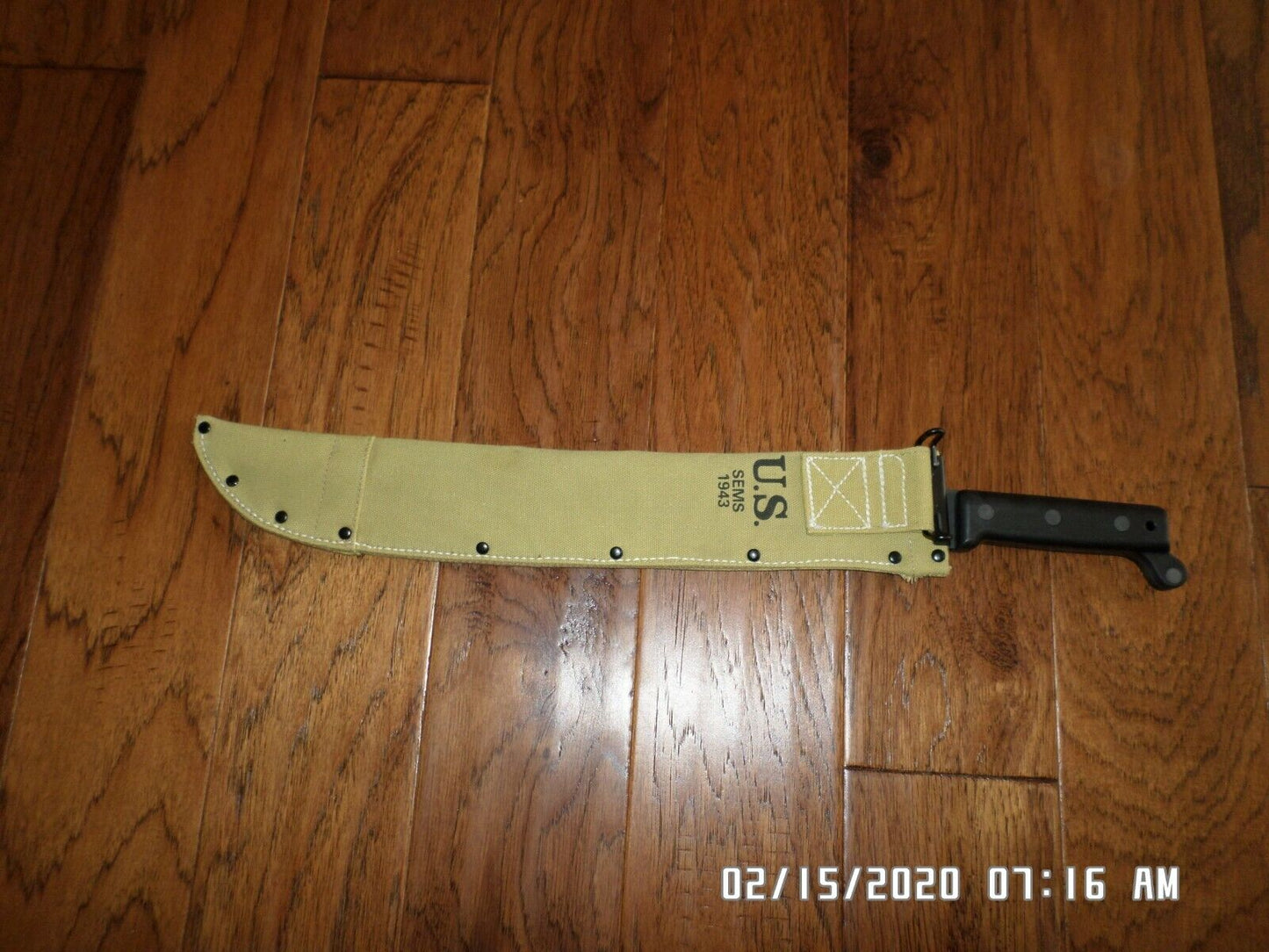 WWII REPRODUCTION MACHETE AND SHEATH U.S MILITARY M-1942 ARMY MARINE CORPS