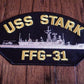 USS STARK FFG-31 U.S NAVY SHIP HAT PATCH U.S.A MADE HEAT TRANSFER