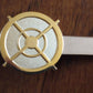 SNIPER SCOPE TIE BAR TIE TAC CLIP ON GOLD ON SILVER BAR U.S.A MADE