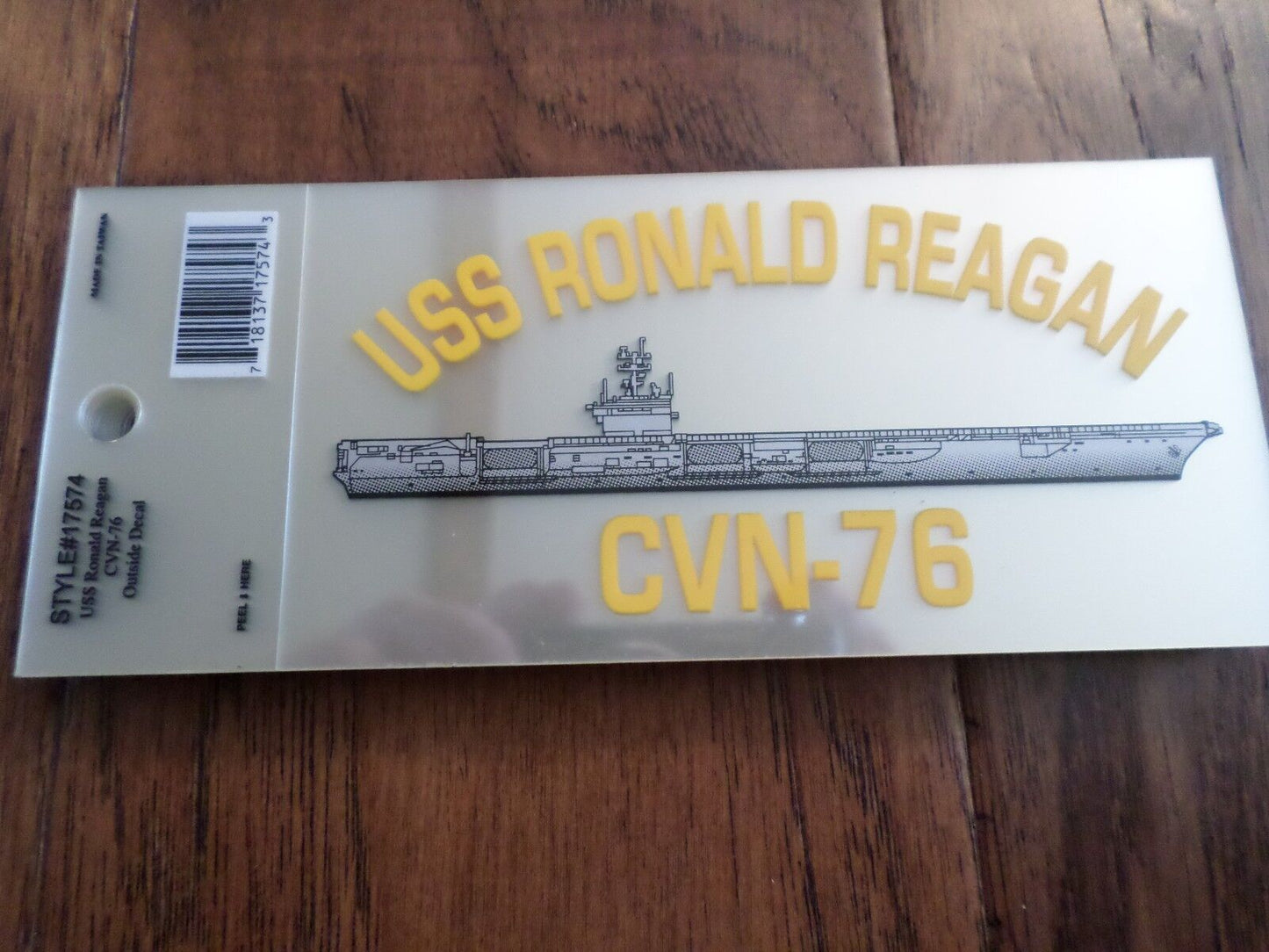 U.S MILITARY NAVY SHIP USS RONALD REAGAN CVN-76 WINDOW DECAL BUMPER STICKER