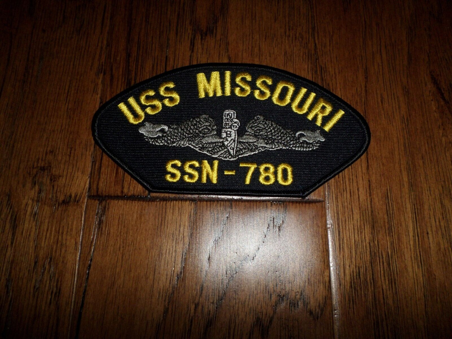 U.S NAVY SHIP HAT PATCH.USS MISSOURI SSN-780 NAVY SUBMARINE PATCH