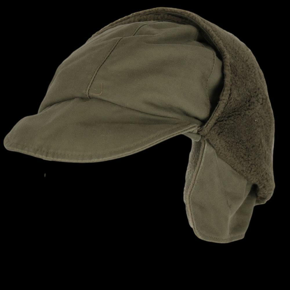 GERMAN MILITARY ARMY OD GREEN COLD WEATHER WINTER CAP/HAT EAR FLAPS