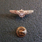 U.S MILITARY NAVY MINIATURE GOLD PILOT WINGS 1 1/4" INCHES WIDE HAT PIN LAPEL