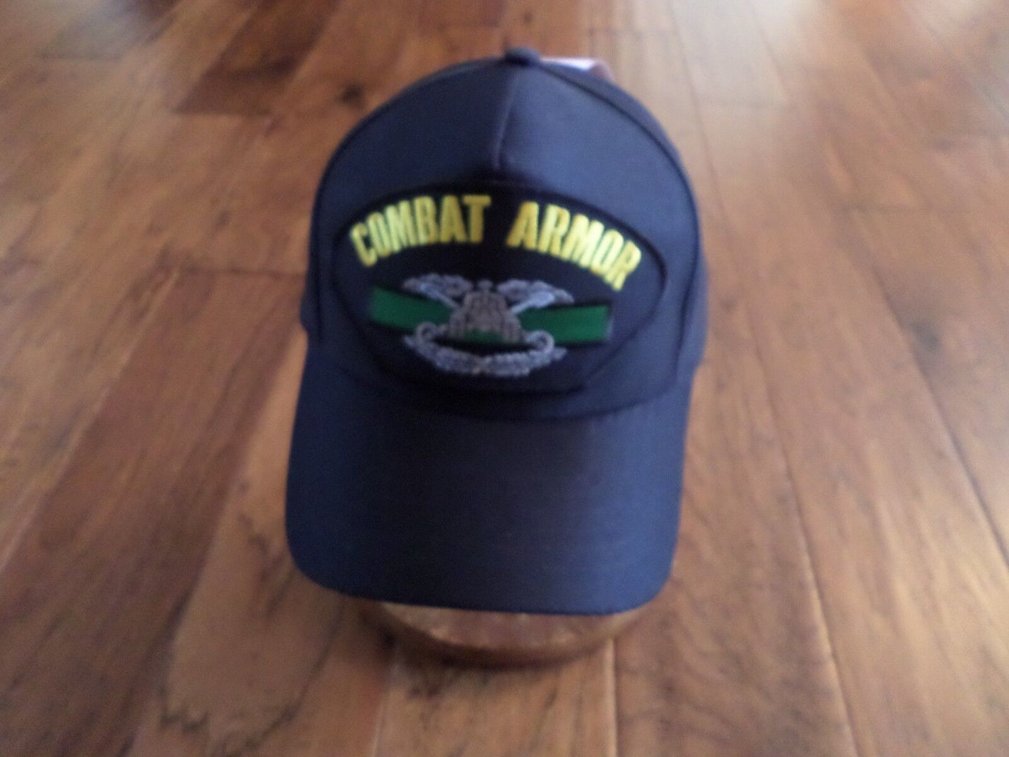 U.S ARMY COMBAT ARMORED BADGE HAT U.S MILITARY OFFICIAL BALL CAP U.S.A MADE