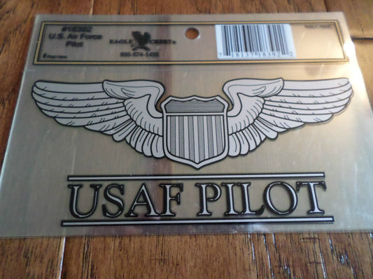 U.S MILITARY AIR FORCE PILOT WINGS WINDOW DECAL BUMPER STICKER.