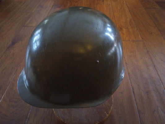 CZECH MILITARY VZ-53 HELMET AND LEATHER LINER WITH CHIN STRAP EARLY VERSION