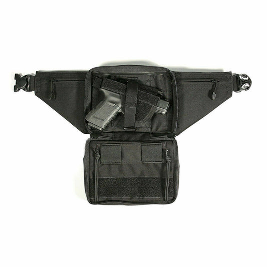 Concealed Weapon Fanny Pack with Thumb Break Blackhawk 60WF05BK Medium Frame