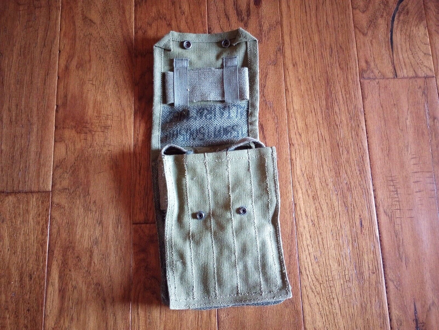 French military mat rifle magazine pouch 5 cell ammo shoulder bag genuine