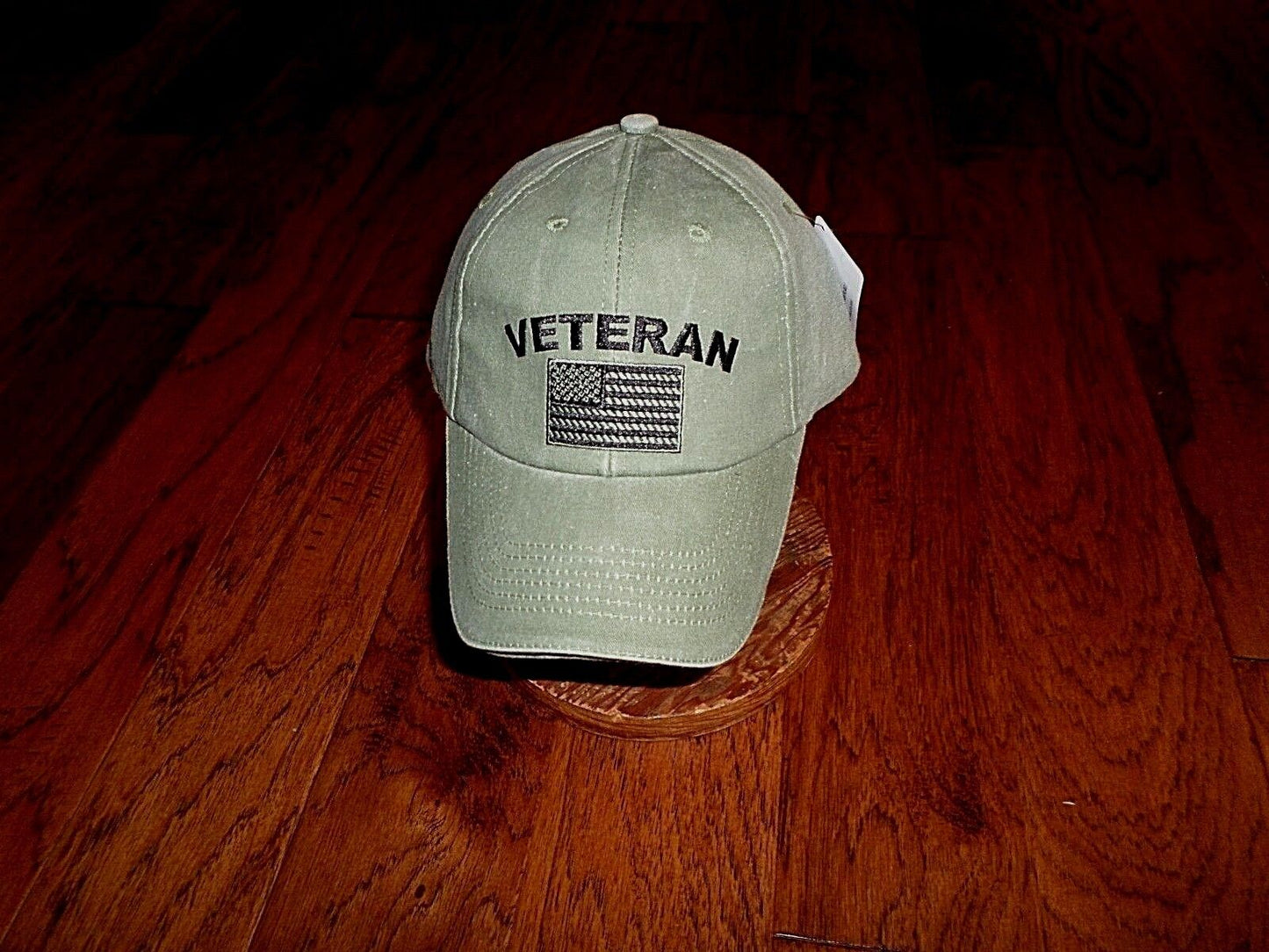 U.S MILITARY VETERAN HAT U.S AMERICAN FLAG EMBROIDERED BALL CAP STONEWASHED