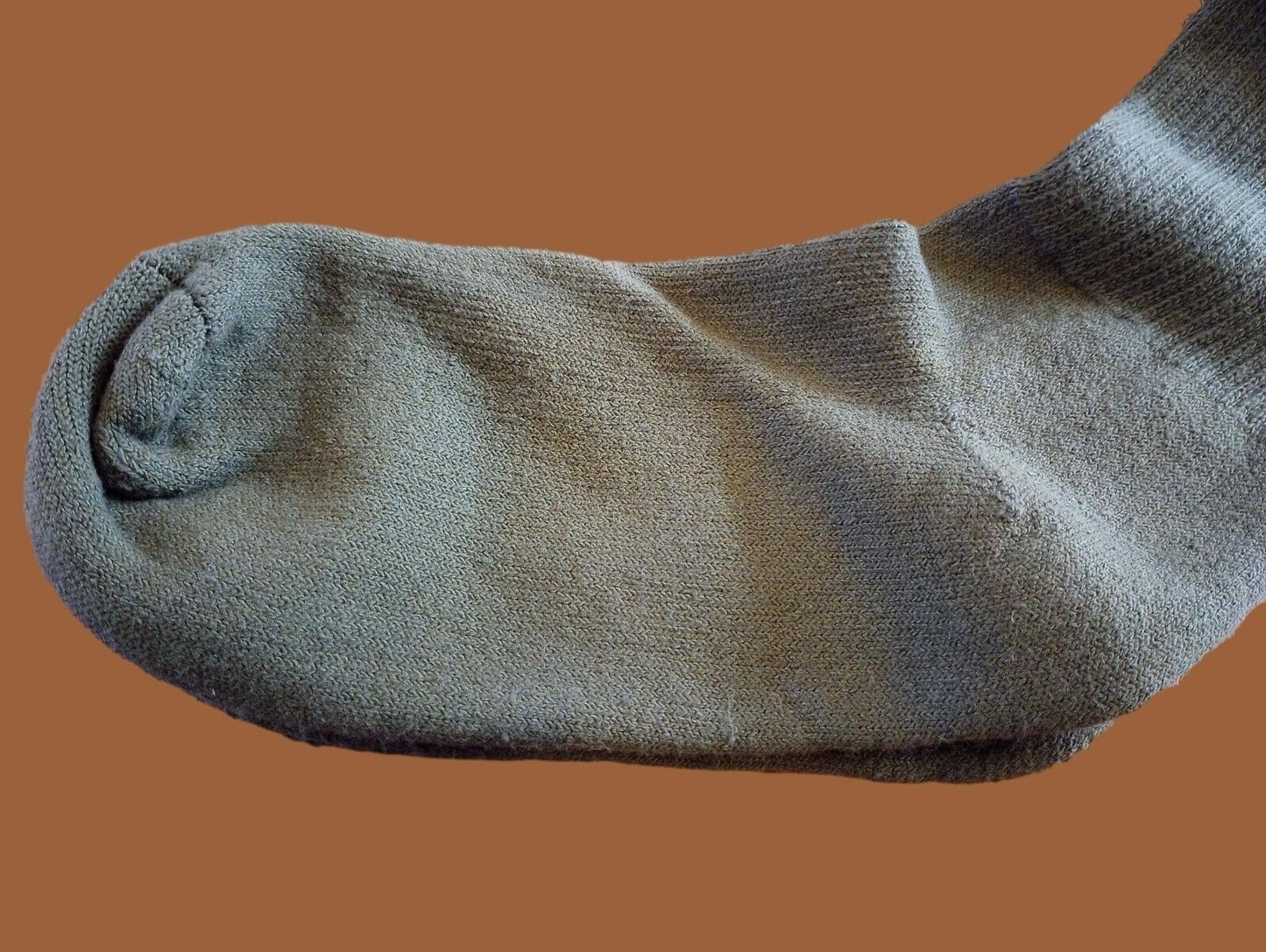 NEW MILITARY ISSUE CUSHION SOLE WOOL SOCKS U.S.A MADE MEDIUM IRREGULAR