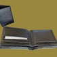 NEW U.S MARINE CORPS LEATHER BI-FOLD WALLET GENUINE BLACK COWHIDE EMBOSSED