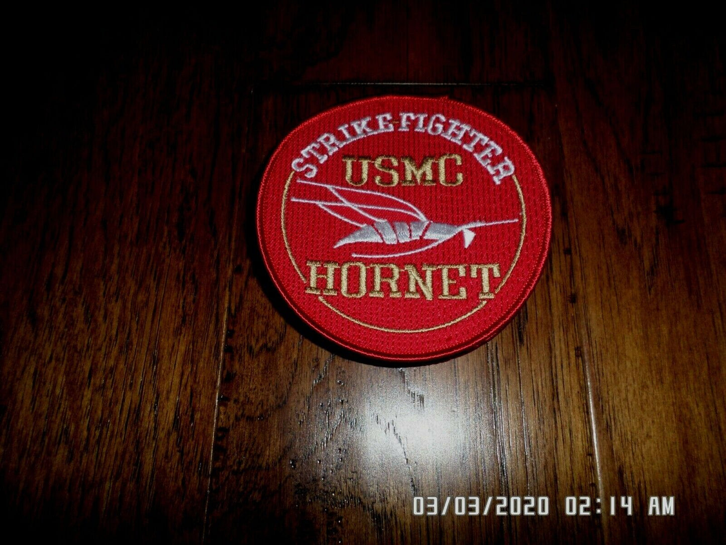 USMC HORNET STRIKE FIGHTER PATCH U.S MARINE CORPS F/A 18 HORNET