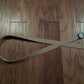 US MILITARY GRADE KHAKI WEB BELT WITH BLACK BUCKLE 54 INCHES USA MADE HEAVY WEB