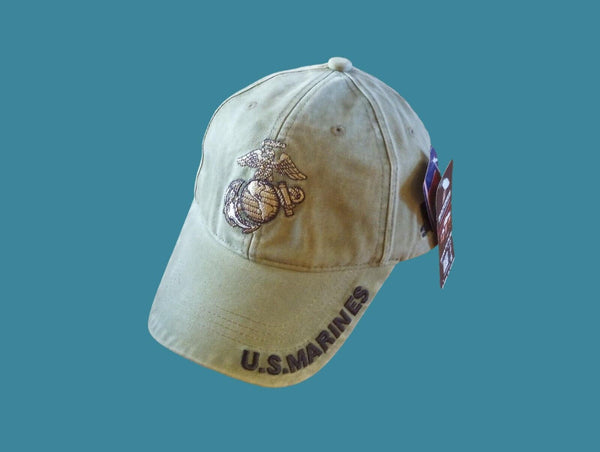 U.S MILITARY MARINE CORPS EGA HAT CAP OD GREEN STONE WASHED – Clay's ...