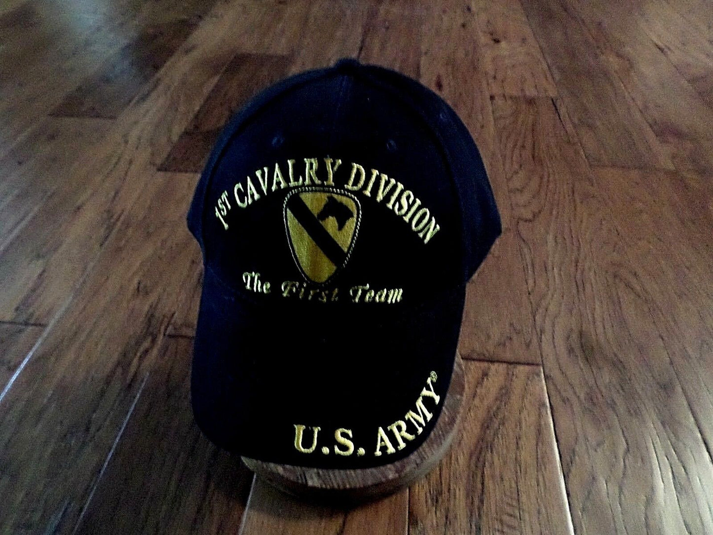 U.S. MILITARY ARMY 1st CAVALRY HAT EMBROIDERED MILITARY BALL CAP THE FIRST TEAM