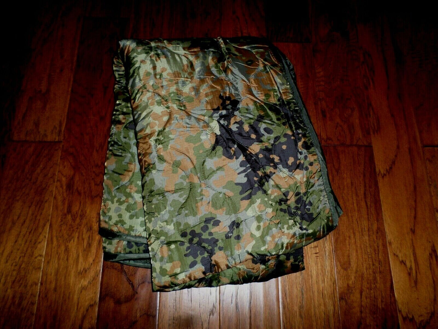 German Military style Poncho Liner Wet Cold Weather Flecktarn Camouflage Blanket