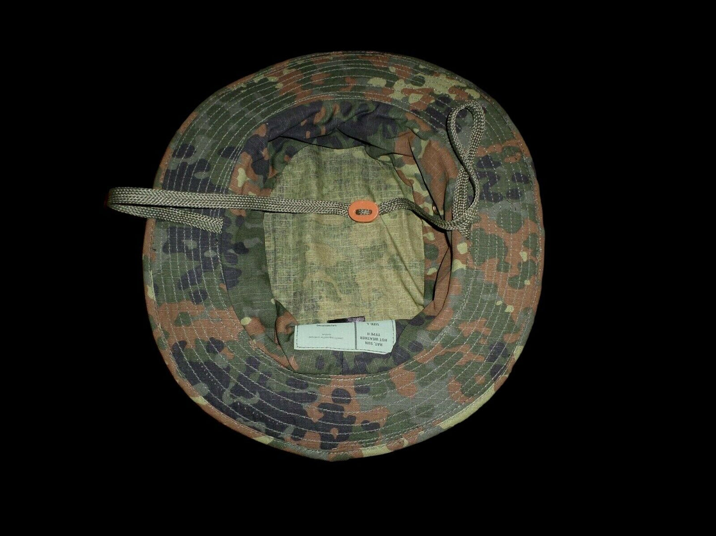 NEW GERMAN FLECKTARN CAMOUFLAGE PATTERN BOONIE HAT 100% RIP-STOP