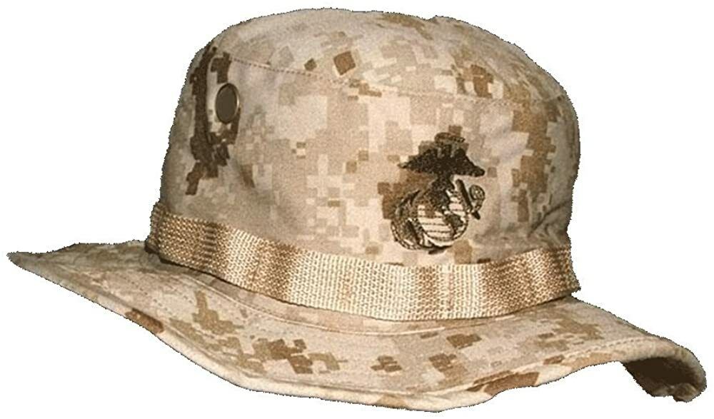 MARINE CORPS BOONIE HAT USMC ISSUE DIGITAL DESERT CAMOUFLAGE 7 3/4 USA MADE