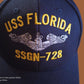 USS FLORIDA SSGN-728 HAT SUBMARINE DIRECT EMBROIDERED U.S NAVY BALL CAP USA MADE