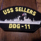 U.S NAVY SHIP HAT PATCH. USS SELLERS DDG-11 SHIP PATCH U.S.A MADE HEAT TRANSFER